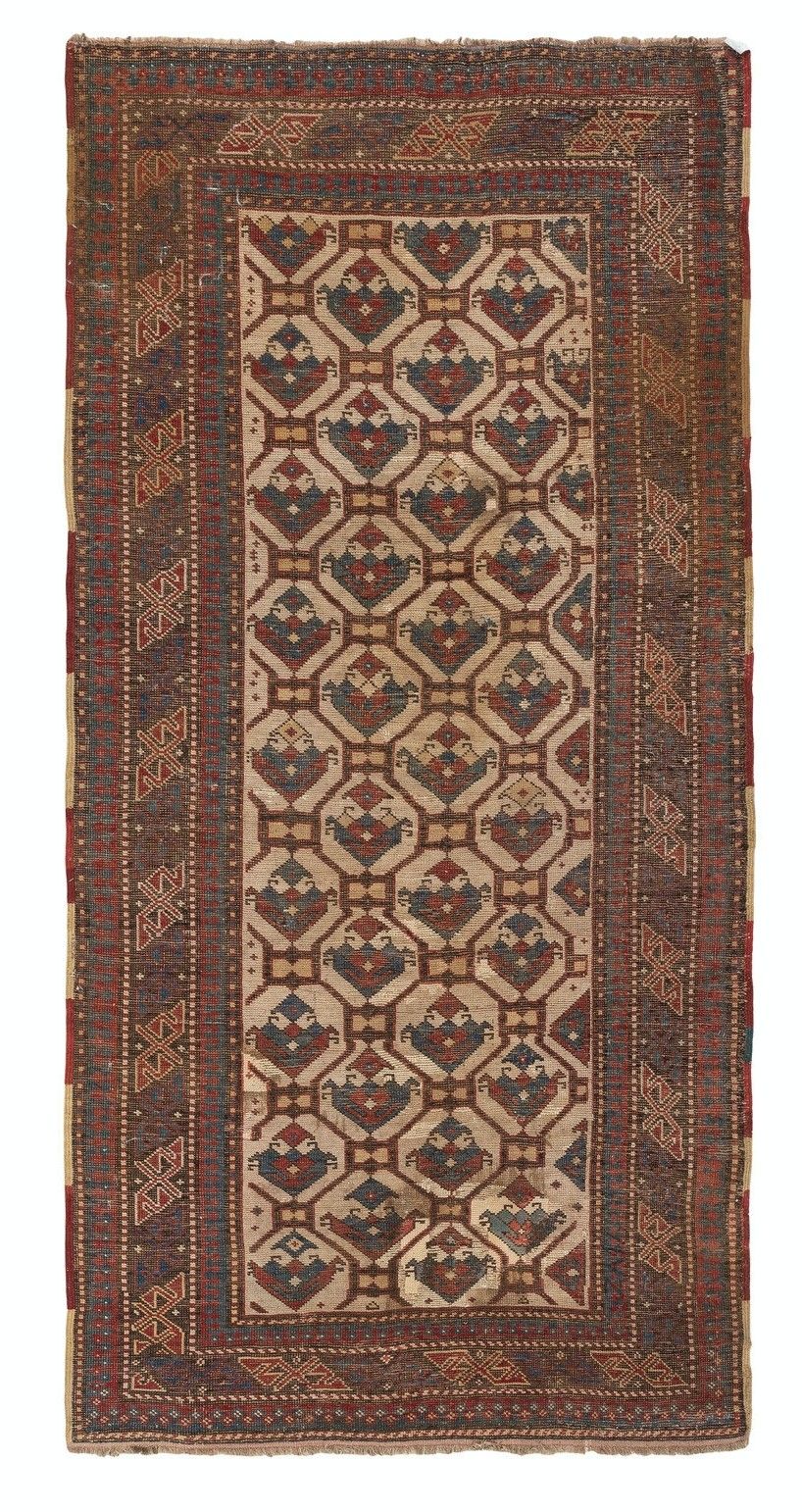 3.5x7.3 Ft Antique Shirvan Rug, East Caucasus, Late 19th Century photo Textiles