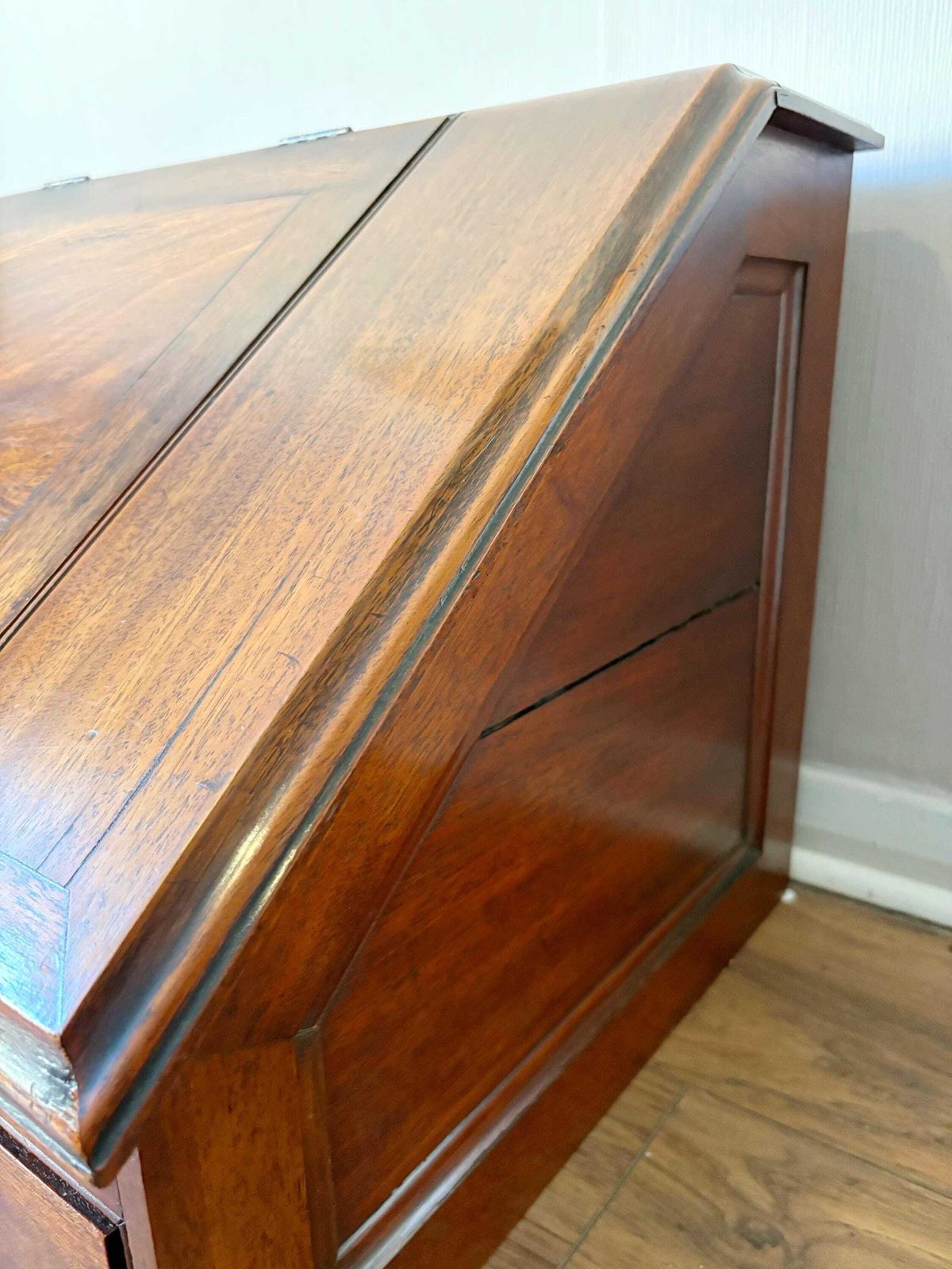 Antique Early 20thc Mahogany Tabletop Scribes/Clerks Desk photo 125.0