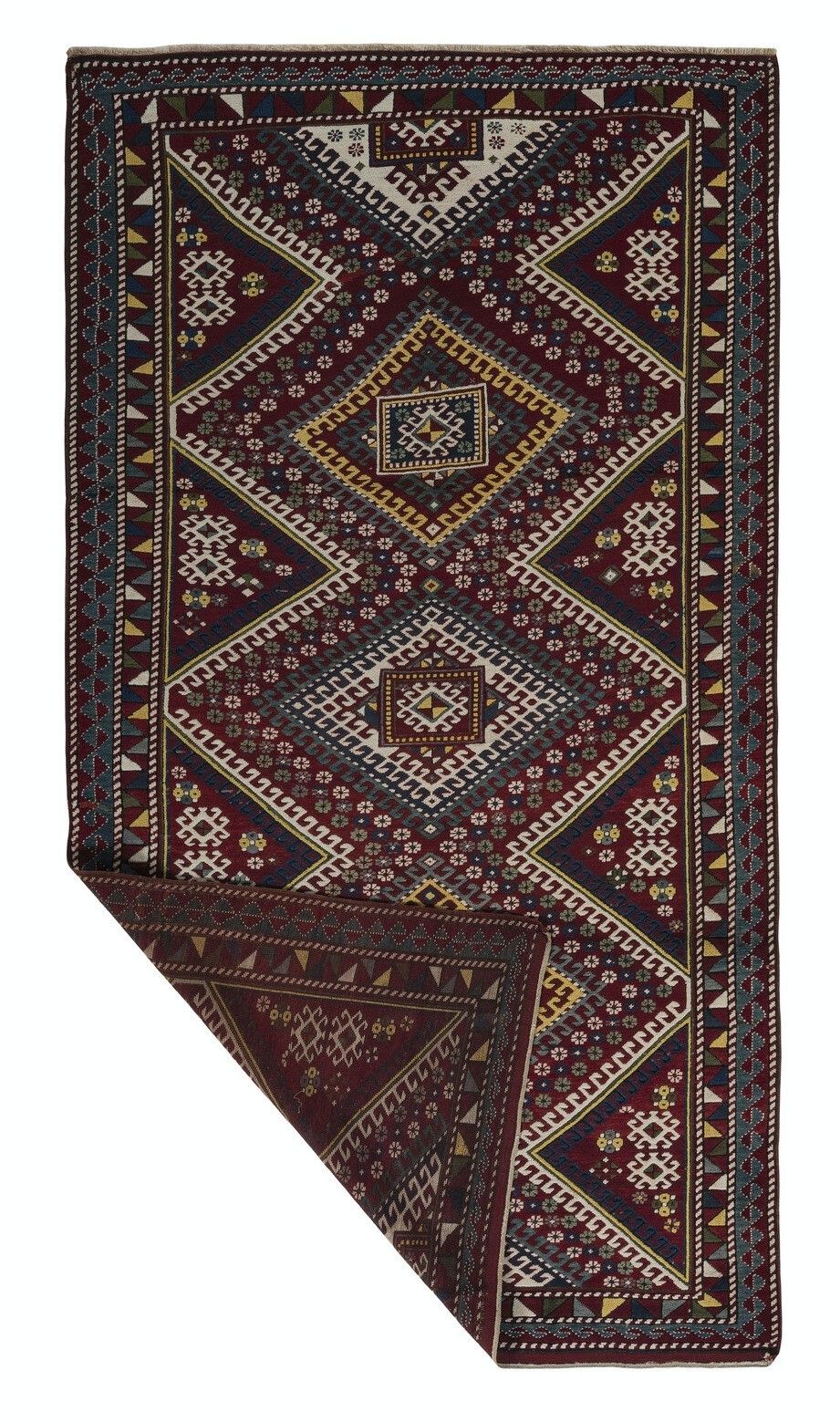 5.6x10.3 Ft Antique Kazak Rug, South Caucasus, Late 19th Century photo furniture