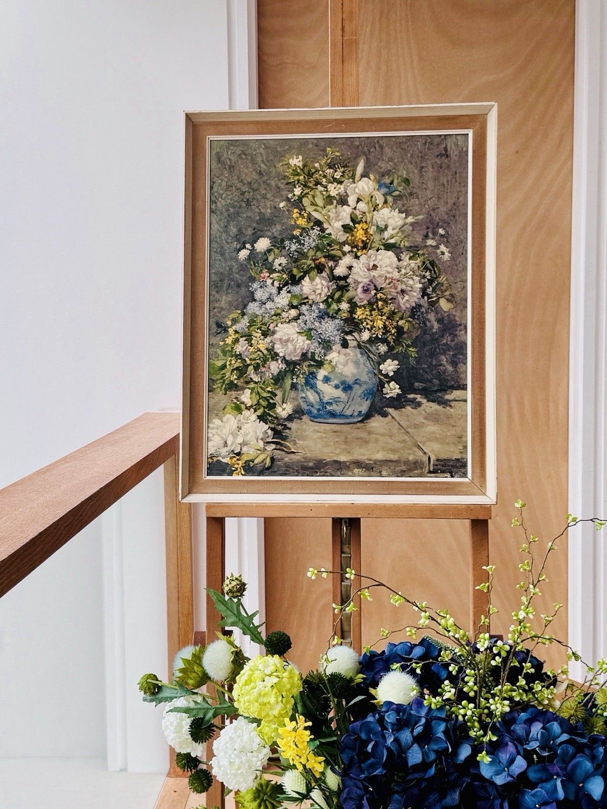 photo for sale Mid Century Framed Print "Spring Bouquet" By Pierre Auguste Renoir C1940s