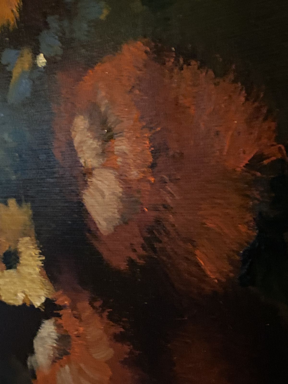 photo for sale R Fabre Original 1960s Oil Painting