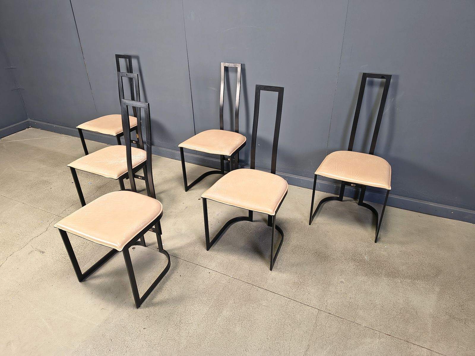 Gastone Rinaldi Postmodern  Dining Chairs For Thema Italy, 1980s   Set Of 6 photo buy