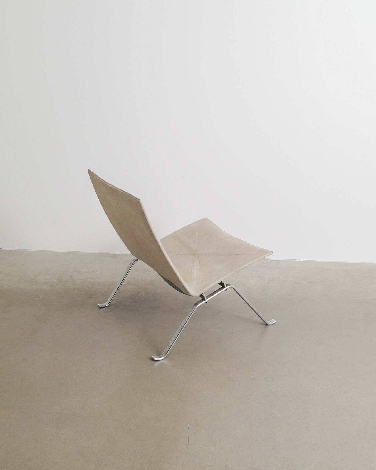 Poul Kjaerholm Pk22 Easy Chair In Steel & Canvas By Fritz Hansen Denmark, 1997 photo Furniture