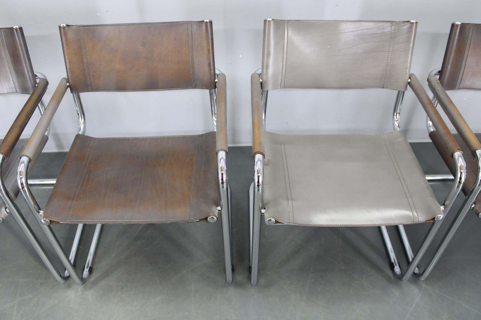 Set Of Four Bauhaus Cantilever Armchairs By Mart Stam, Italy photo for sale