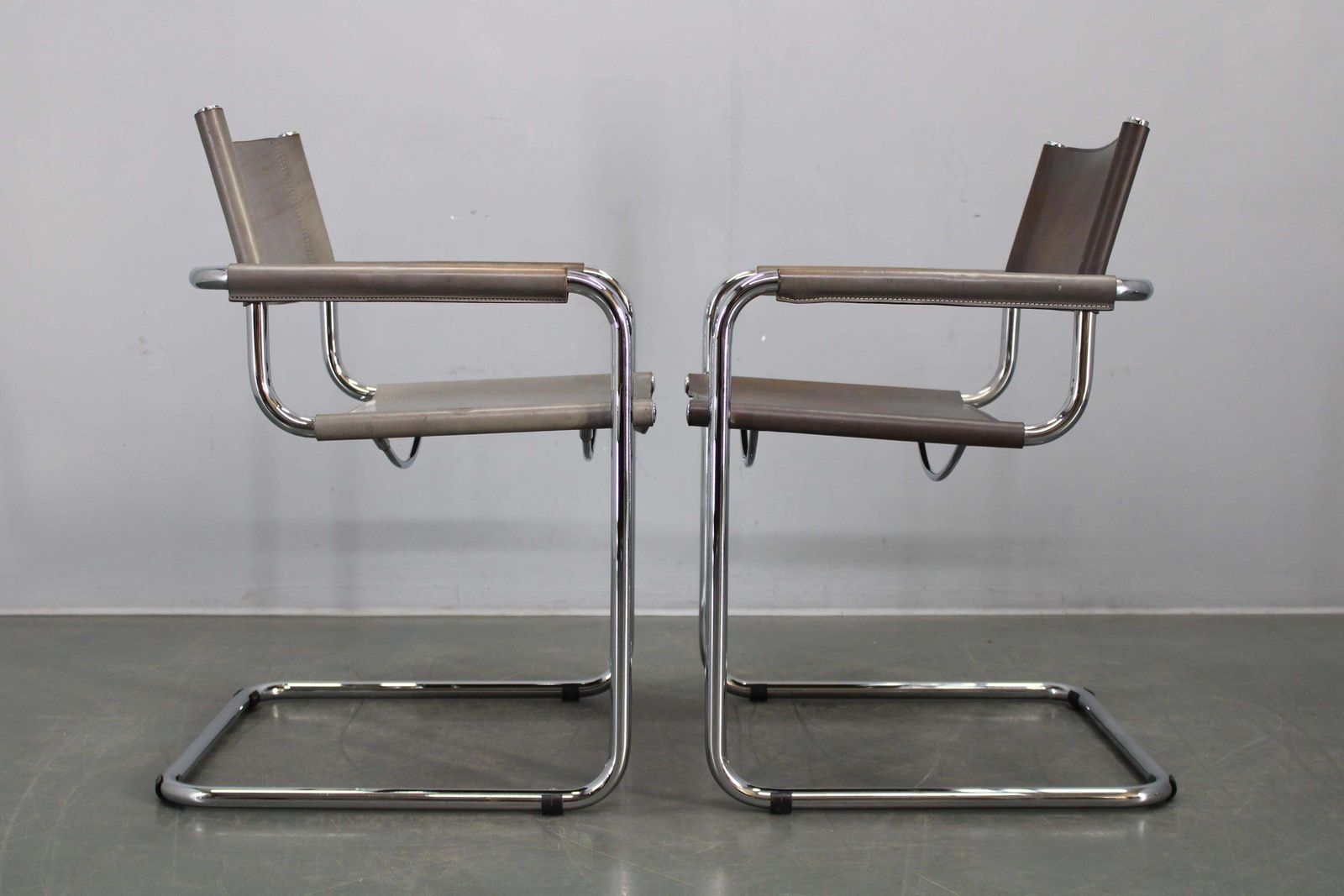 Furniture Set Of Four Bauhaus Cantilever Armchairs By Mart Stam, Italy photo