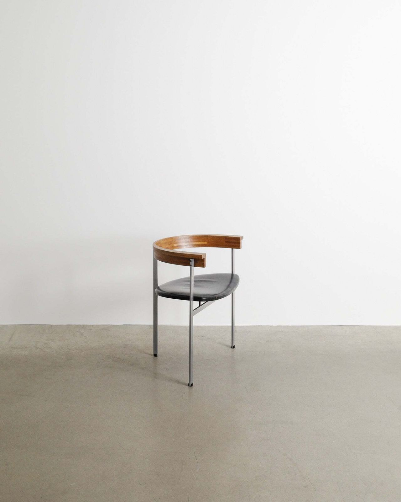 Danish Mid Century Poul Kjaerholm "Pk11" Wooden Leather Office Armchair By E. Kold, 1960s photo vinterior