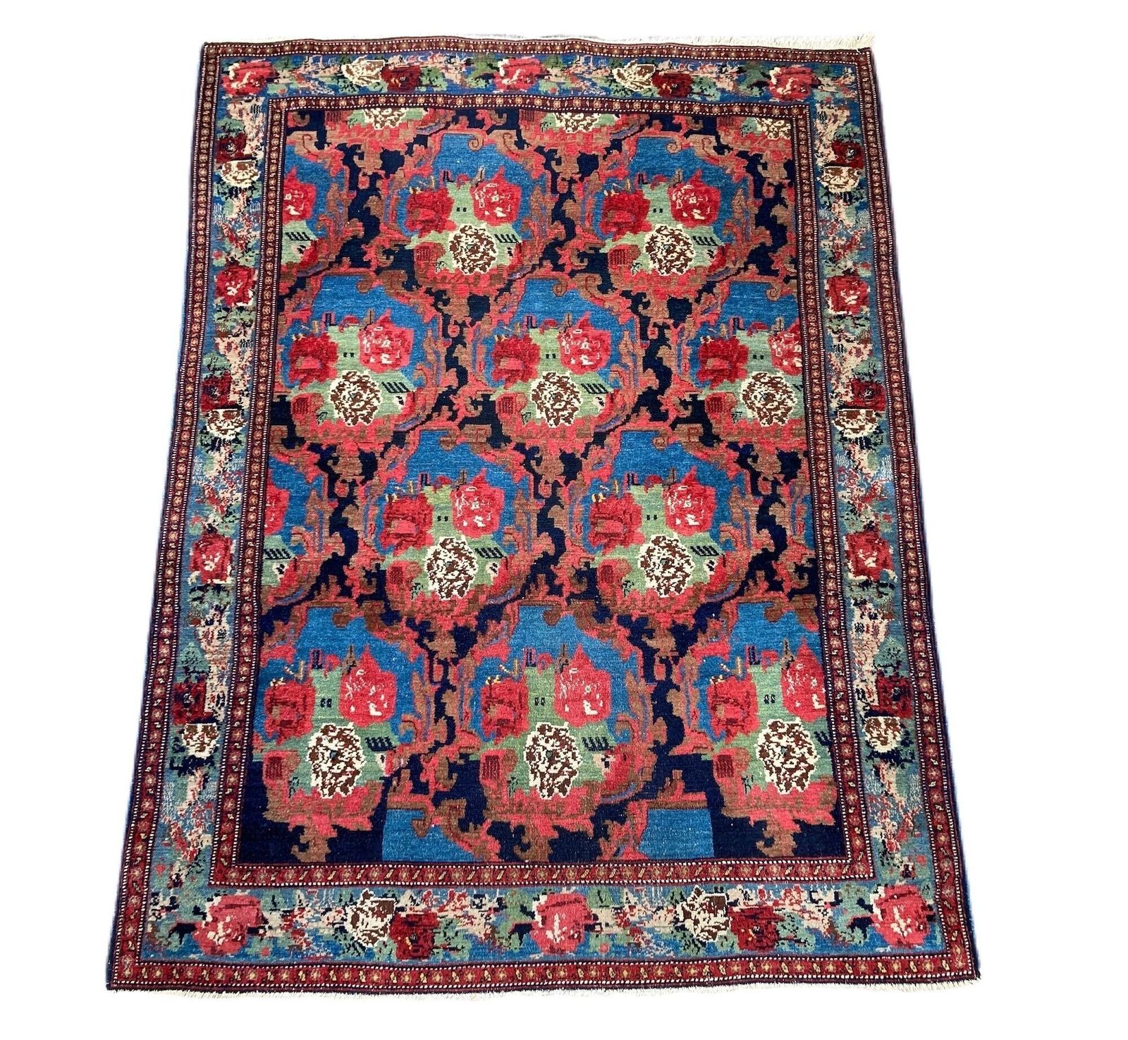 Antique Senneh Rug 1.82m X 1.38m photo furniture