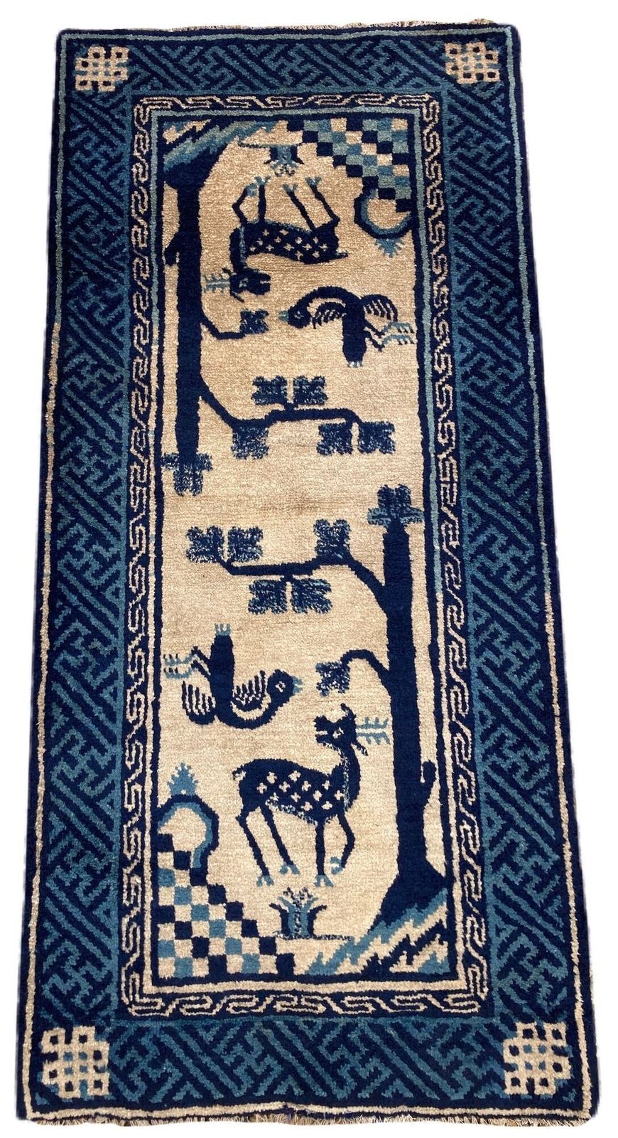 Vintage Chinese Pao Tao Rug 1.20m X 0.58m photo furniture