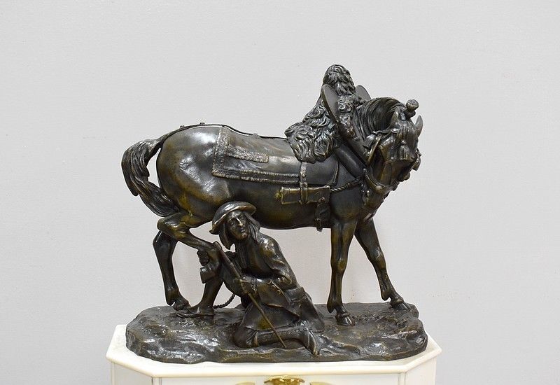 Marble And Bronze Clock By Théodore Gechter  19th Century photo 3112.66