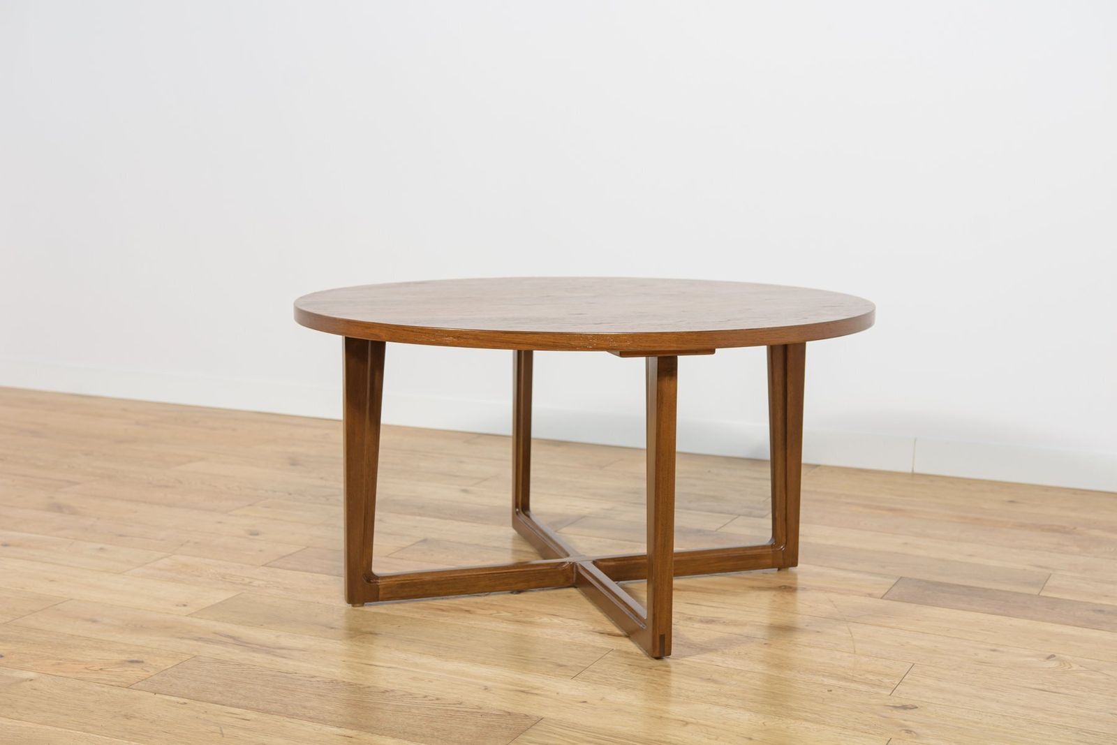 Mid Century Round Teak Coffee Table From Remploy, United Kingdom, 1970s photo for sale