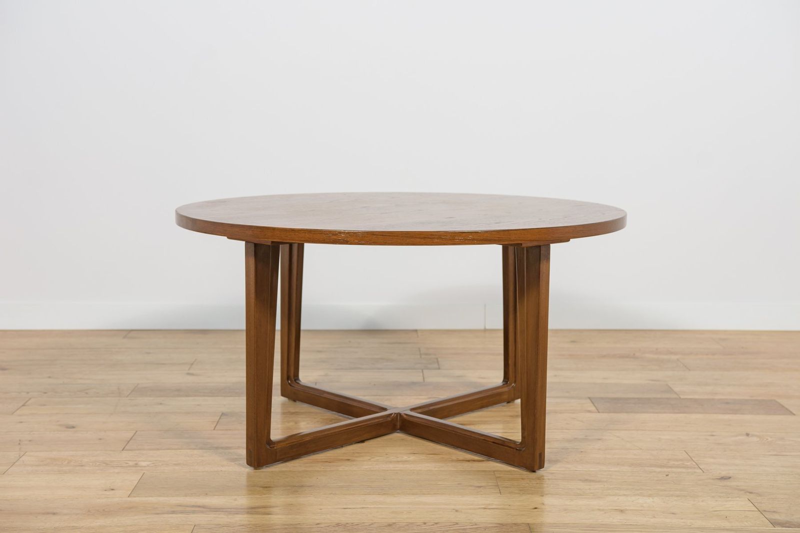 Mid Century Round Teak Coffee Table From Remploy, United Kingdom, 1970s photo Furniture