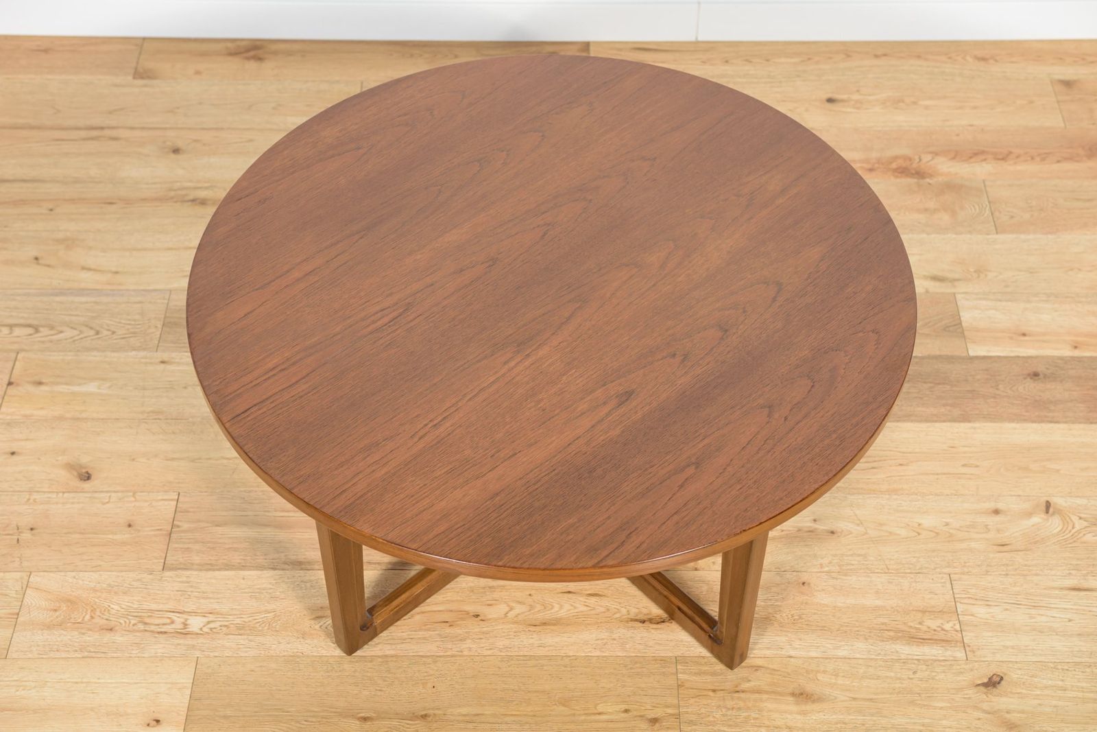 Mid Century Round Teak Coffee Table From Remploy, United Kingdom, 1970s photo 593.0