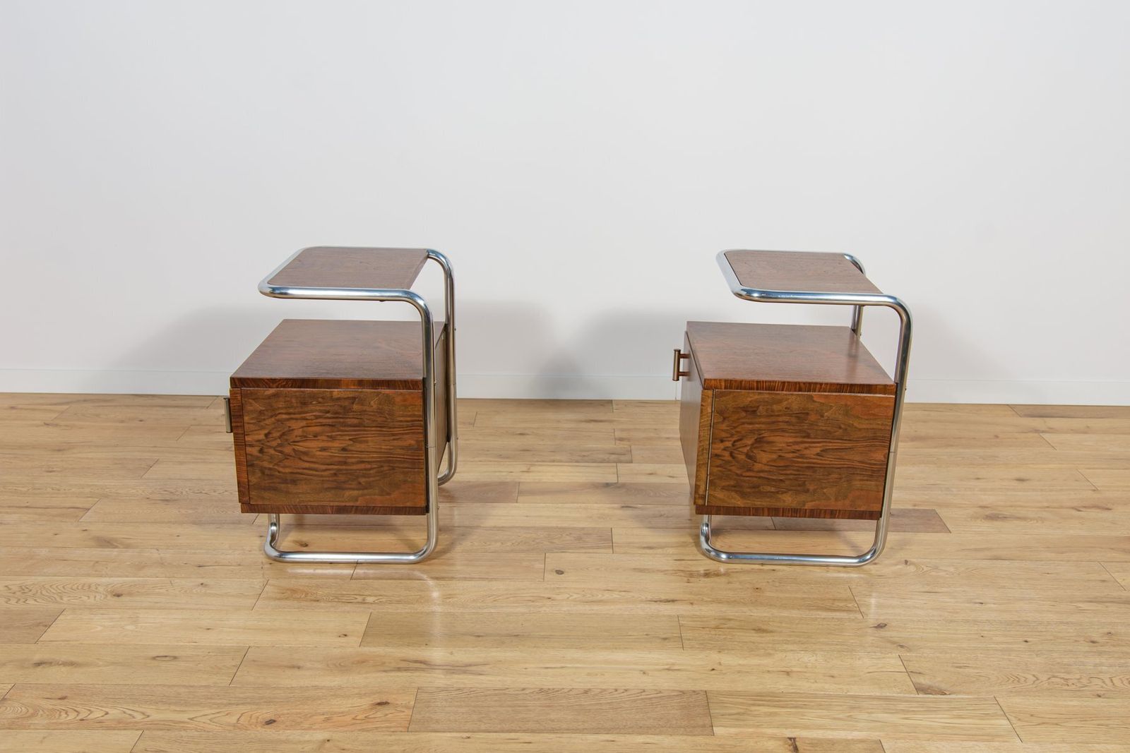 photo furniture Mid Century Bauhaus Nightstands From Mücke Melder, Czechoslovakia, 1930s, Set Of 2