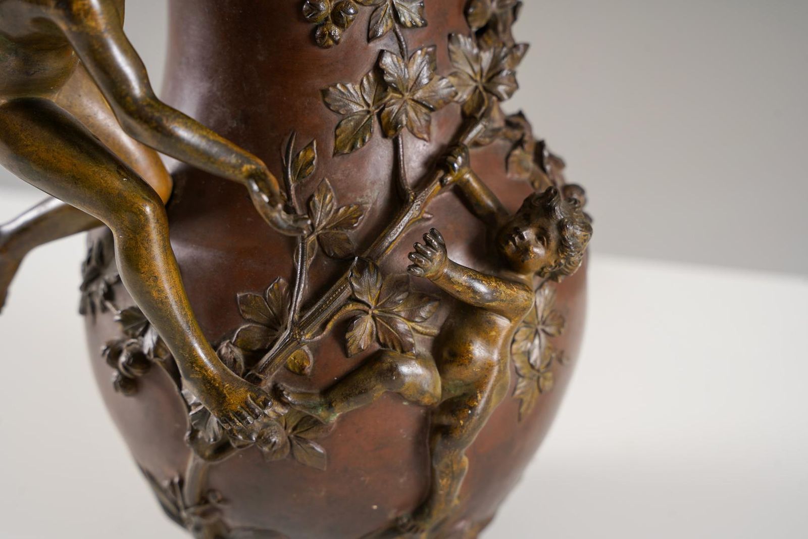 Bronze Table Lamp From A Vase By Eugène Provost, France photo buy