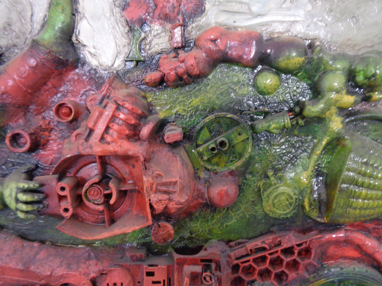 photo vintage Art Work Wall Relief From Reinaldo Eckenberger, Brazil, 1974