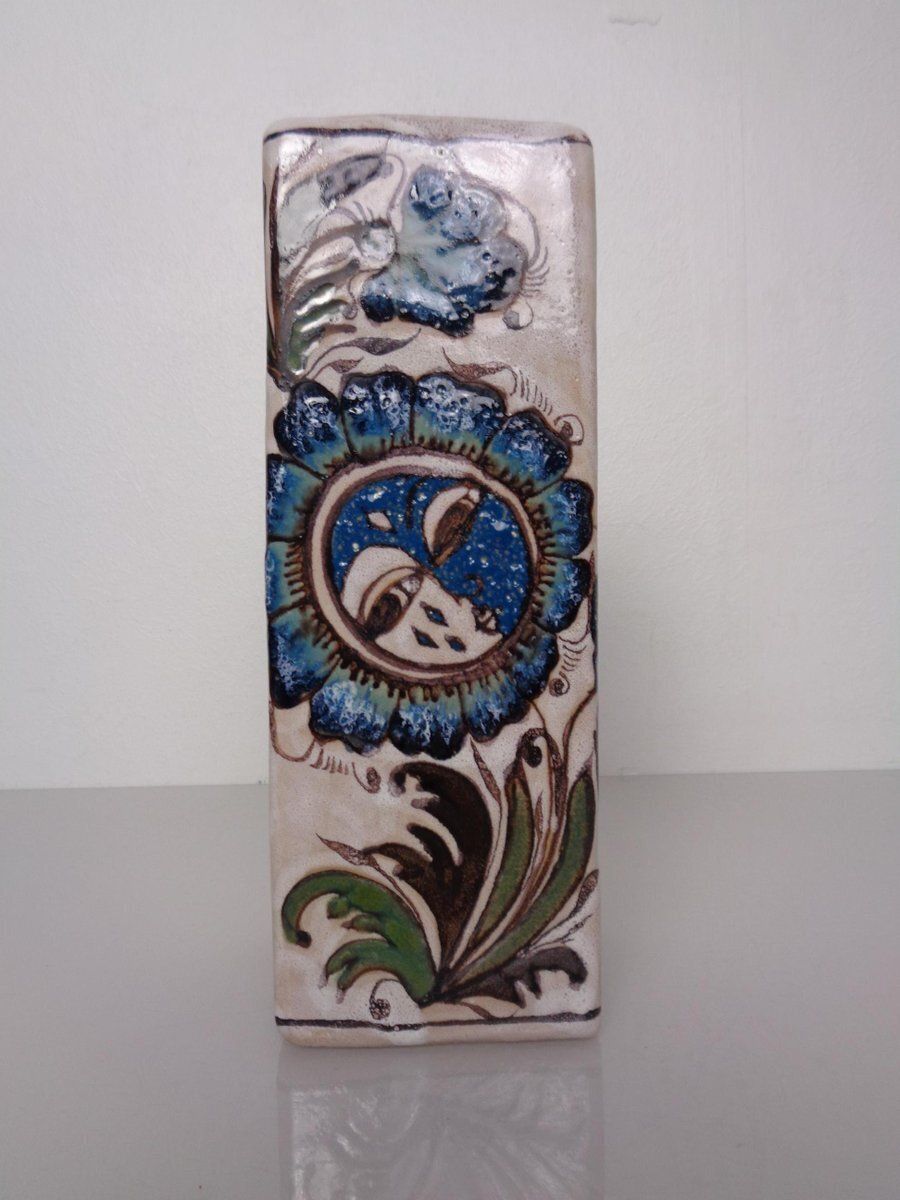 Studio Ceramic Vase By Elio Schiavon For Erhart, Italy, 1970s