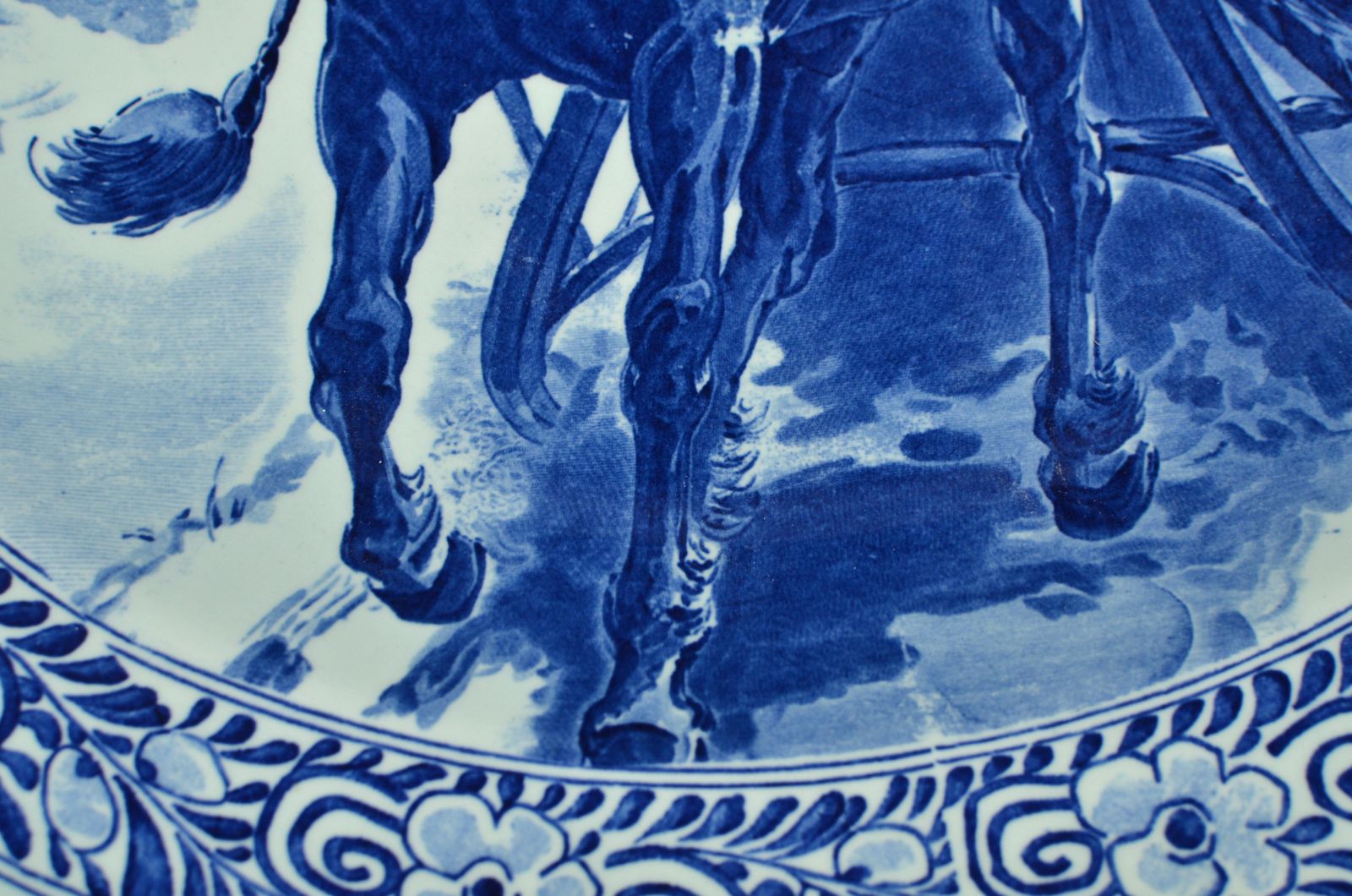 Unknownvintage ~1940s Delft Royal Sphinx Petrus Regout Of Maastricht Big Wall Plate1940's photo for sale