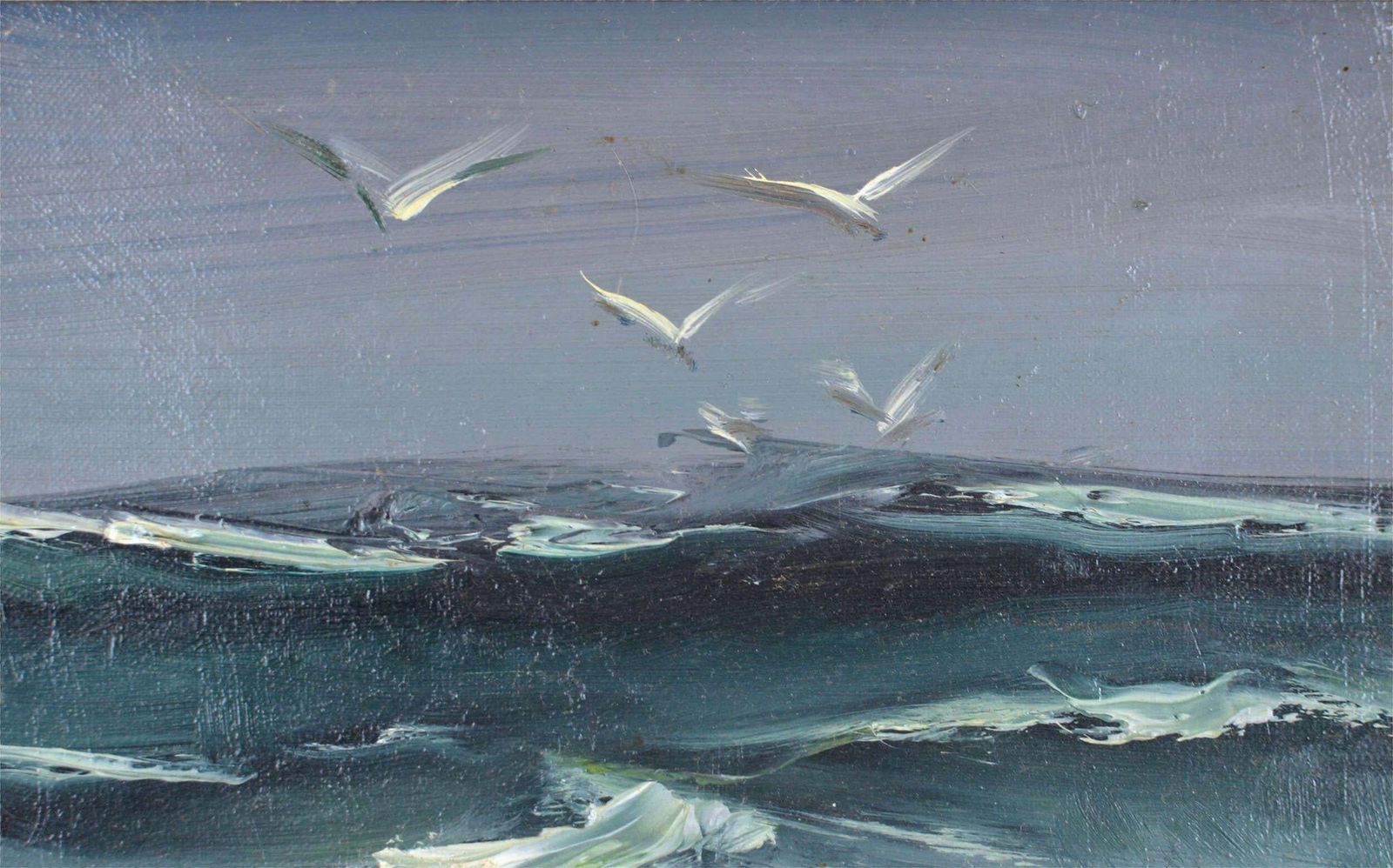 Aleksandrs Zviedris Sea. 1976. Oil On Canvas. 23x32 Cm1967 photo furniture