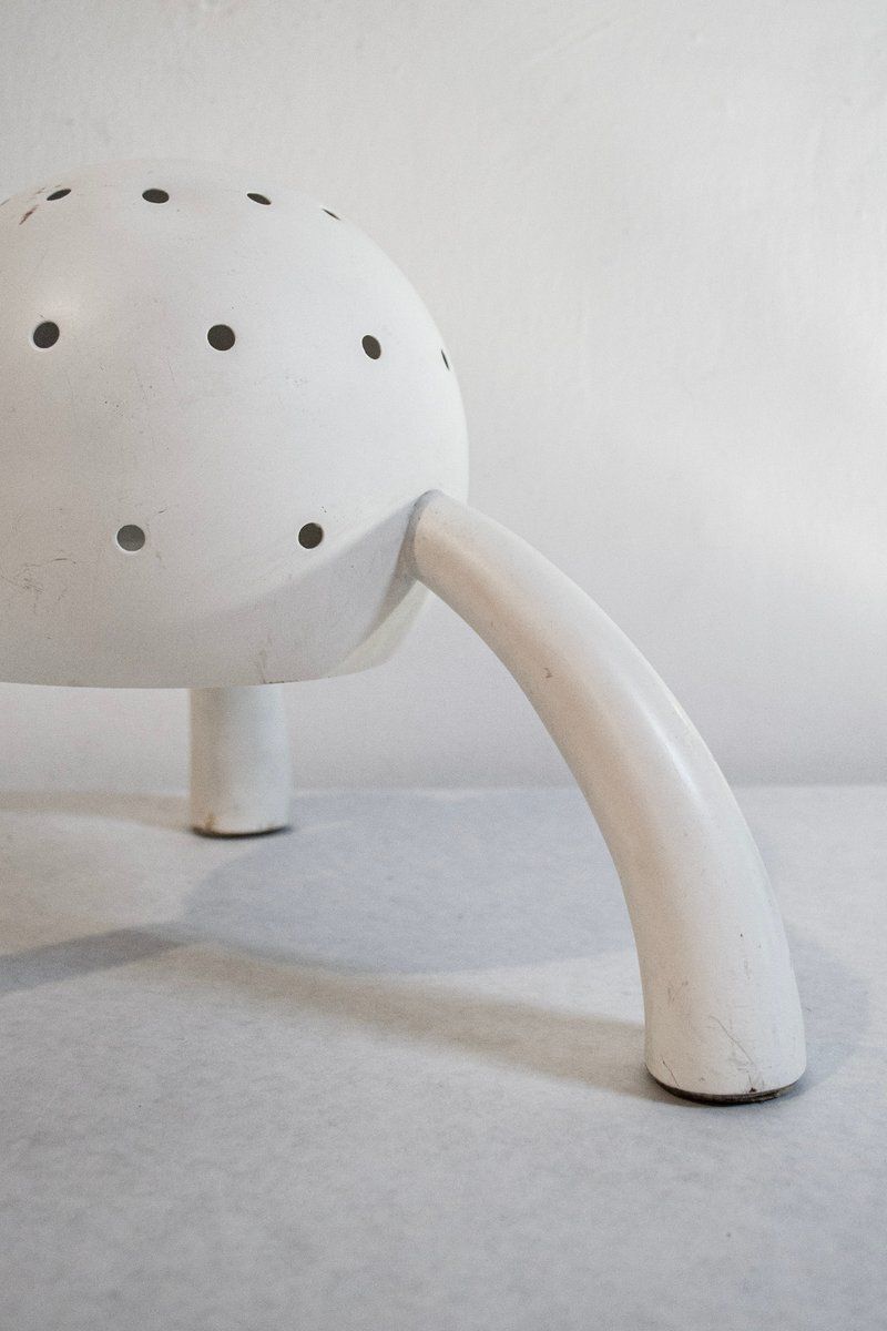 Vintage Italian Space Age Style Metal Table Lamp, 1950s photo for sale