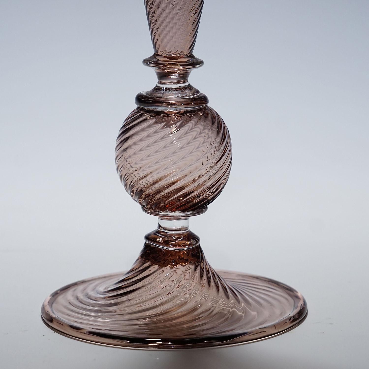 Vetro Soffiato Glass Vase, Venini Murano Ca. 1950s photo for sale