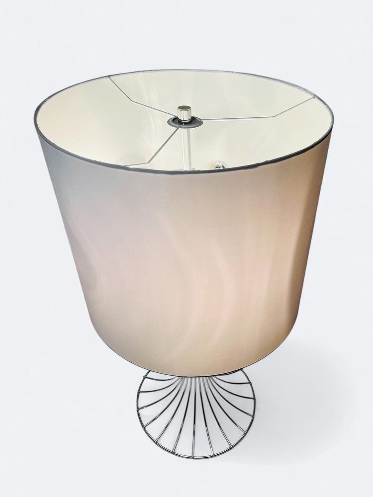 Chrome Table Lamp By Verner Panton For Fritz Hansen, Denmark, 1960s photo for sale