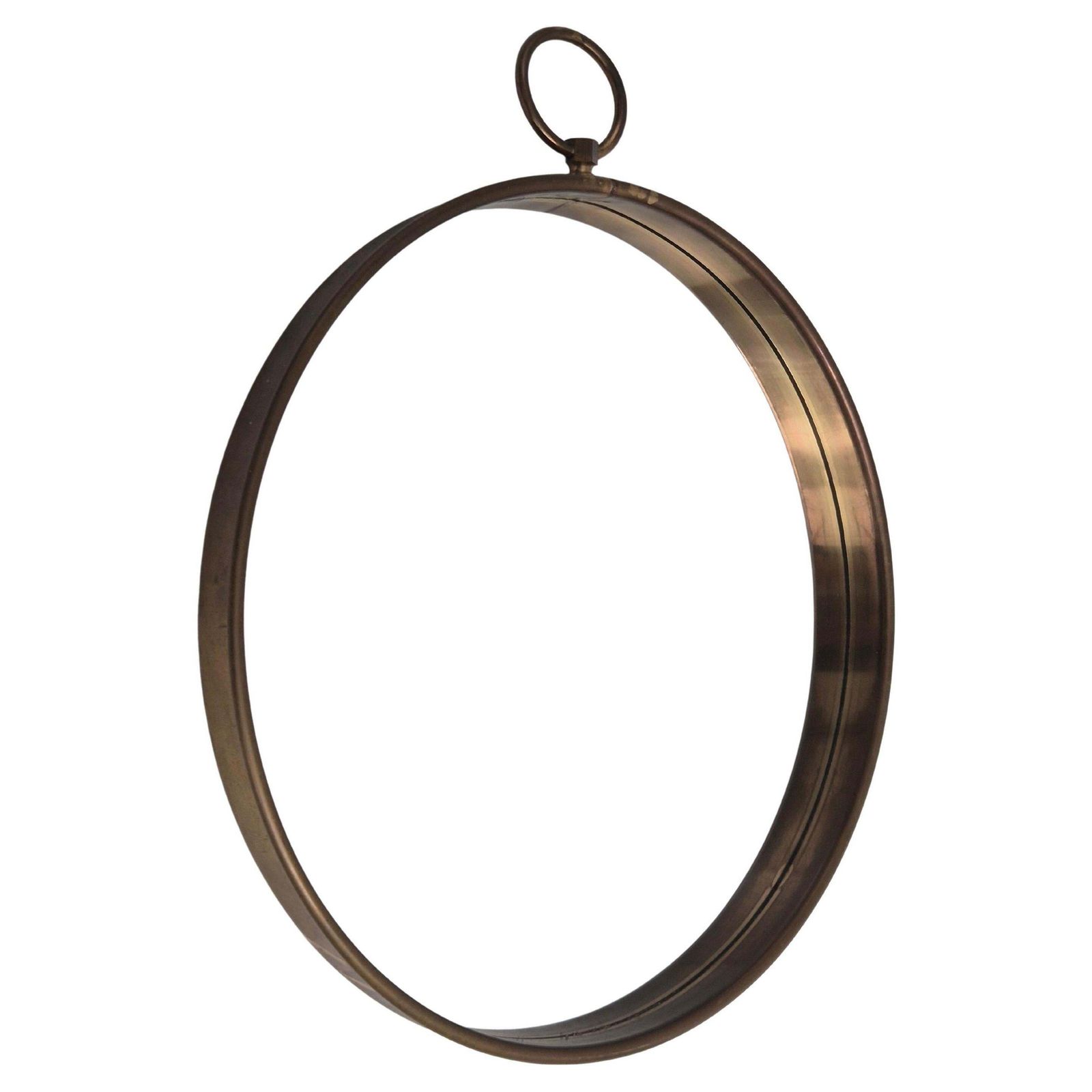 Firma Svenskt Tenn, Mirror With Brass Frame, Pocketwatch Shaped, Swedish Modern