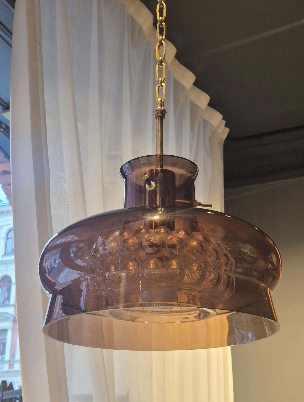 Scandinavian Modern Classic, Glass Pendant By Carl Fagerlund For Orrefors, 1970s photo furniture