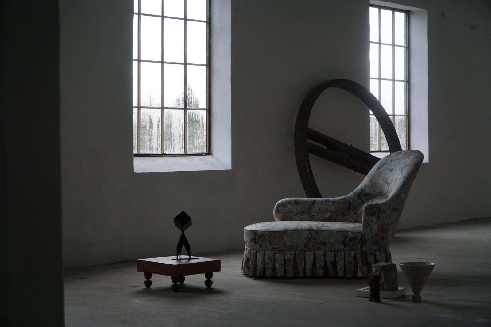 Vintage Chaise Lounge/Canape With Floral Upholstery, Danish Modern, 1950s photo buy
