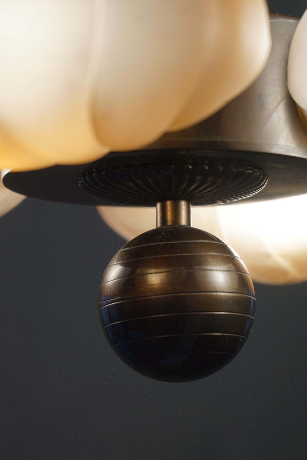 Harald Notini Chandelier, Böhlmarks, Model. 10374, Swedish Art Deco, 1930s photo buy