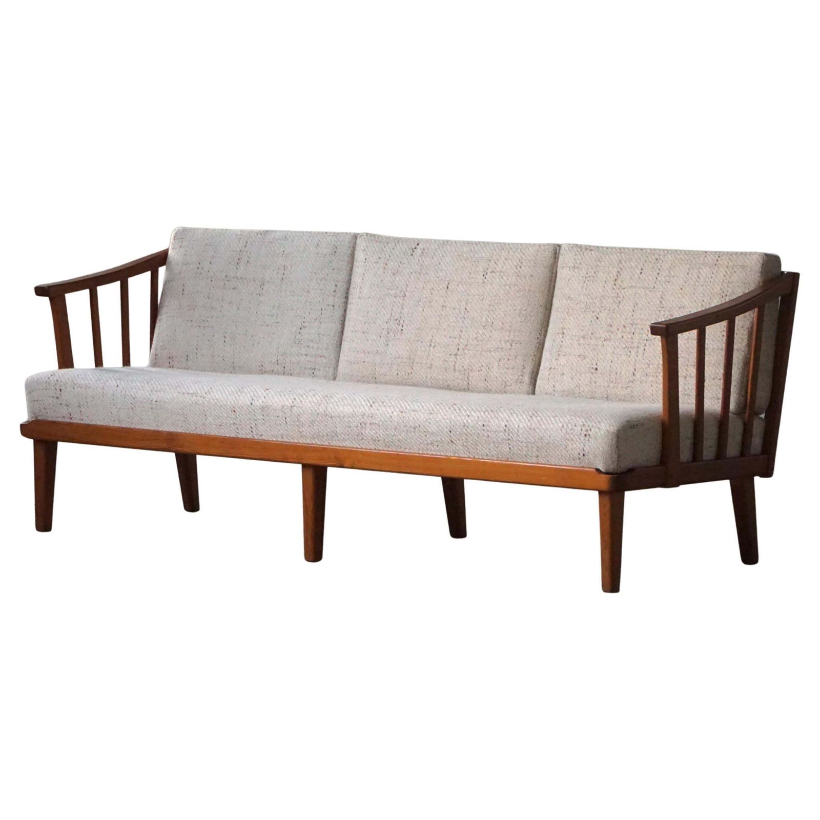 Mid 20th Century, Swedish Three Seater Sofa In Pine By Carl Malmsten, 1960s