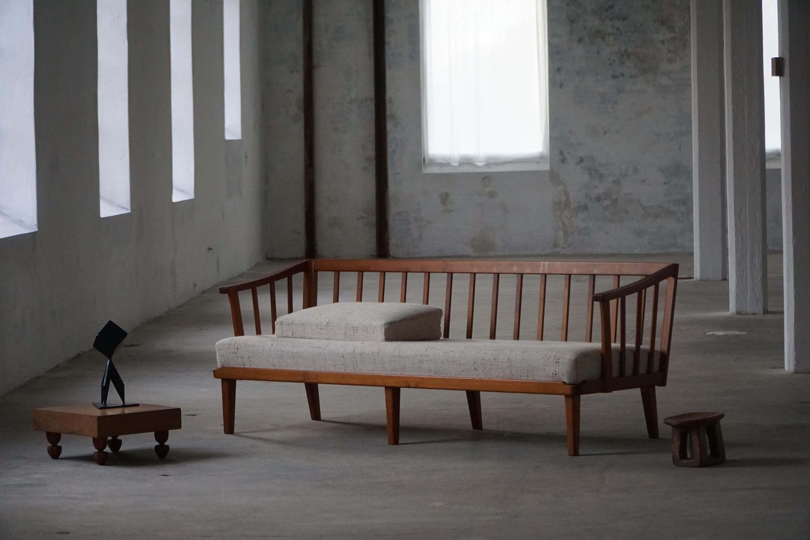 Mid 20th Century, Swedish Three Seater Sofa In Pine By Carl Malmsten, 1960s photo furniture