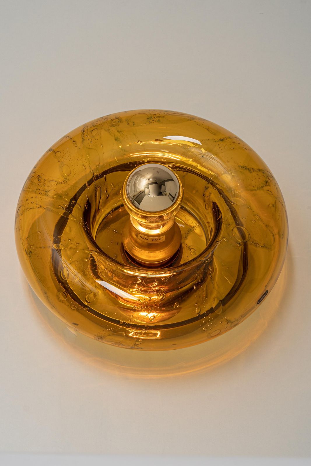 photo furniture 1 Of 6 Special Smoked Glass Wall Light Doughnut Shape By Doria, Germany, 1960s