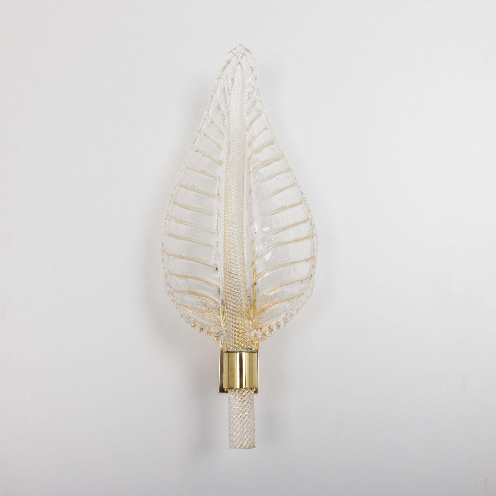 Pair Of Murano Glass Wall Sconces By Barovier & Toso, Italy, 1970s photo vinterior