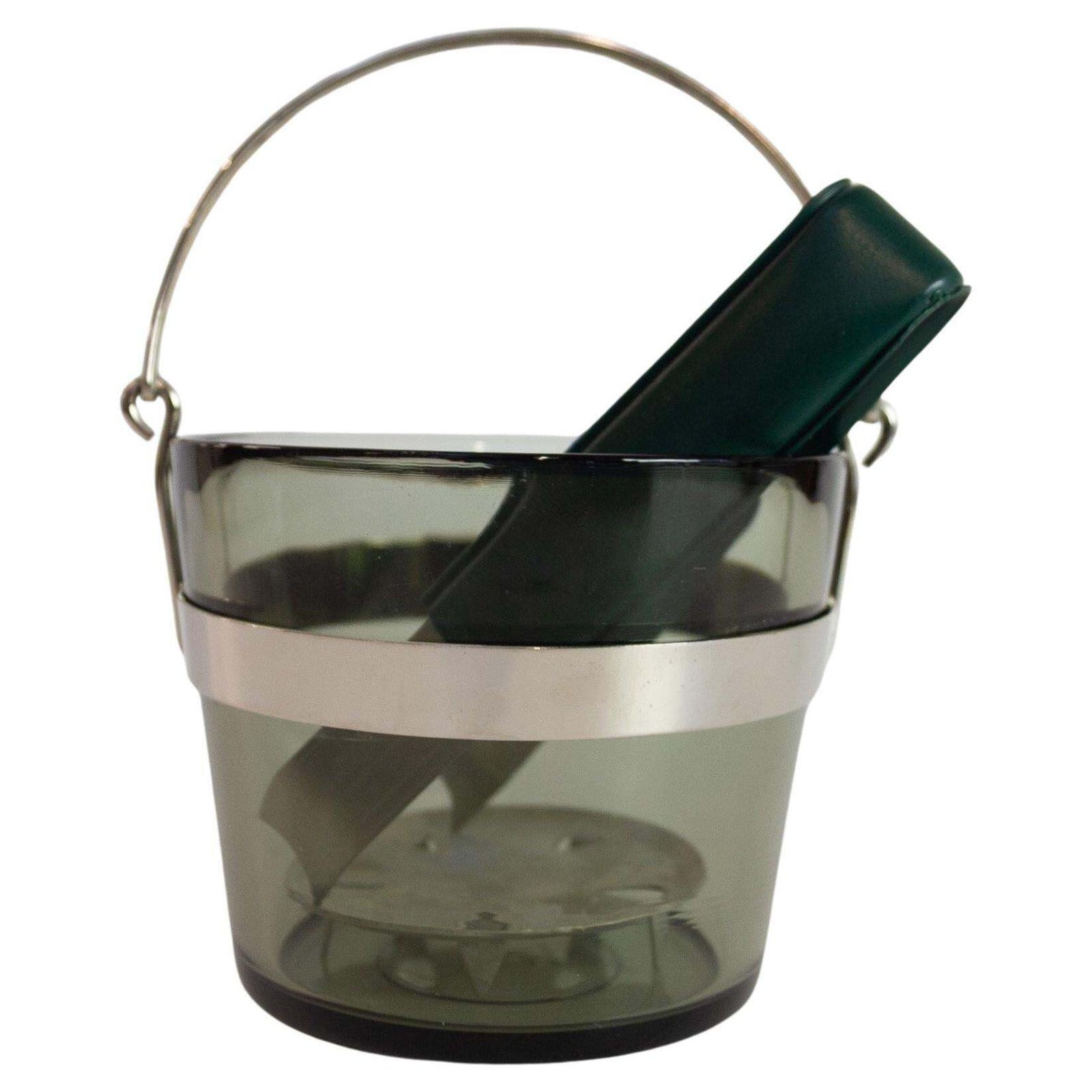 Swedish Glass Ice Bucket By Sven Palmqvist For Orrefors, 1960s.