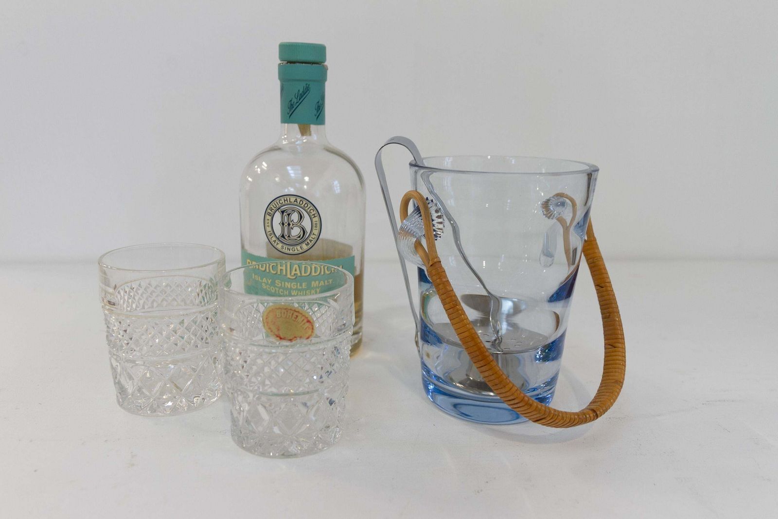 Danish Glass Ice Bucket By Per Lütken For Holmegaard, 1960s. photo Home Decor