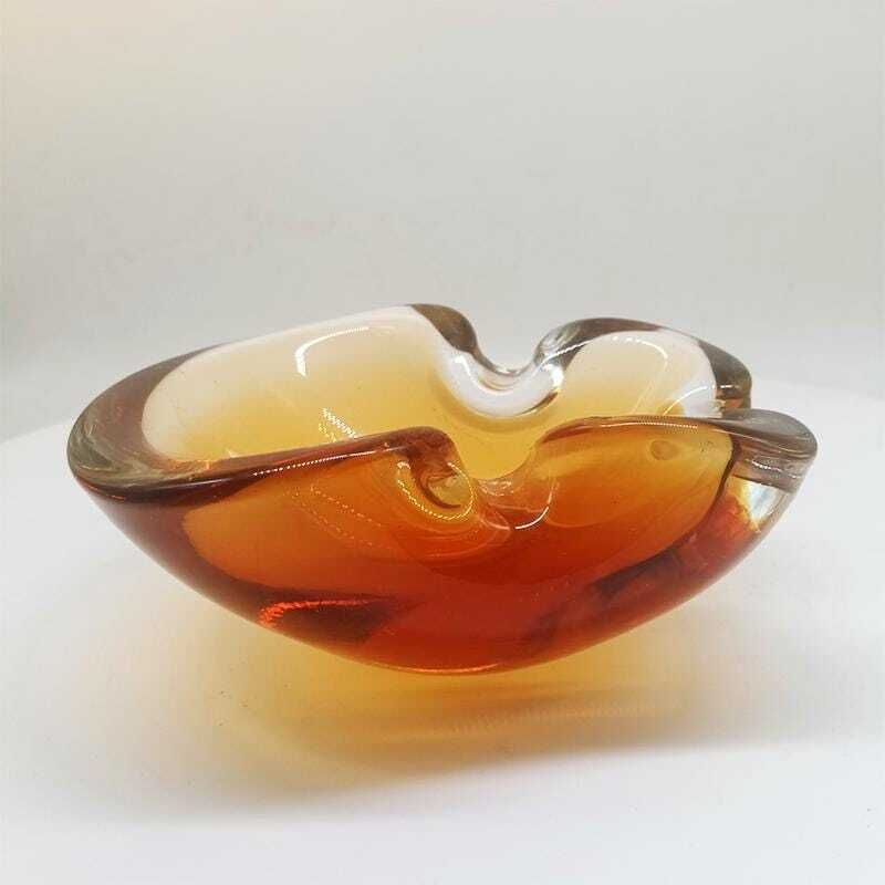 1960s Ashtray Or Catch All In Murano Glass By Flavio Poli For Seguso. Made In Italy. photo Home Decor