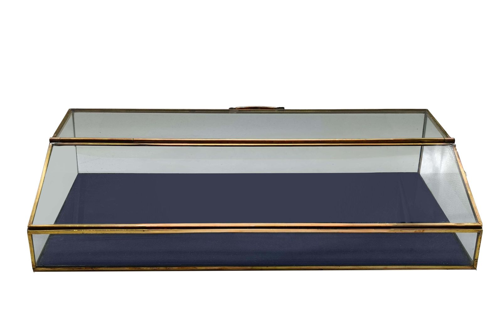Brass And Glass Table Display Case, Italy 1950s photo 889.0
