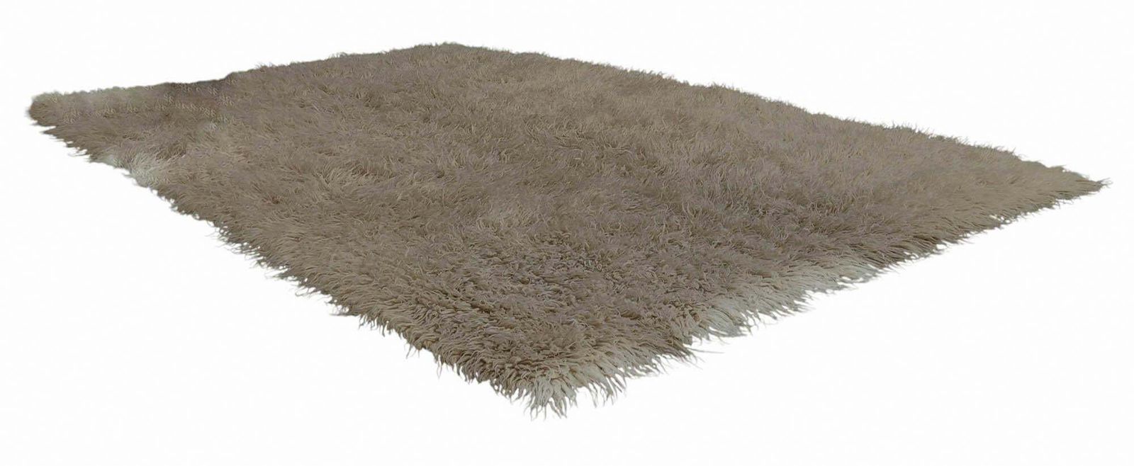 Tulu Rug In Soft Ivory Wool, Italy 1970s photo for sale