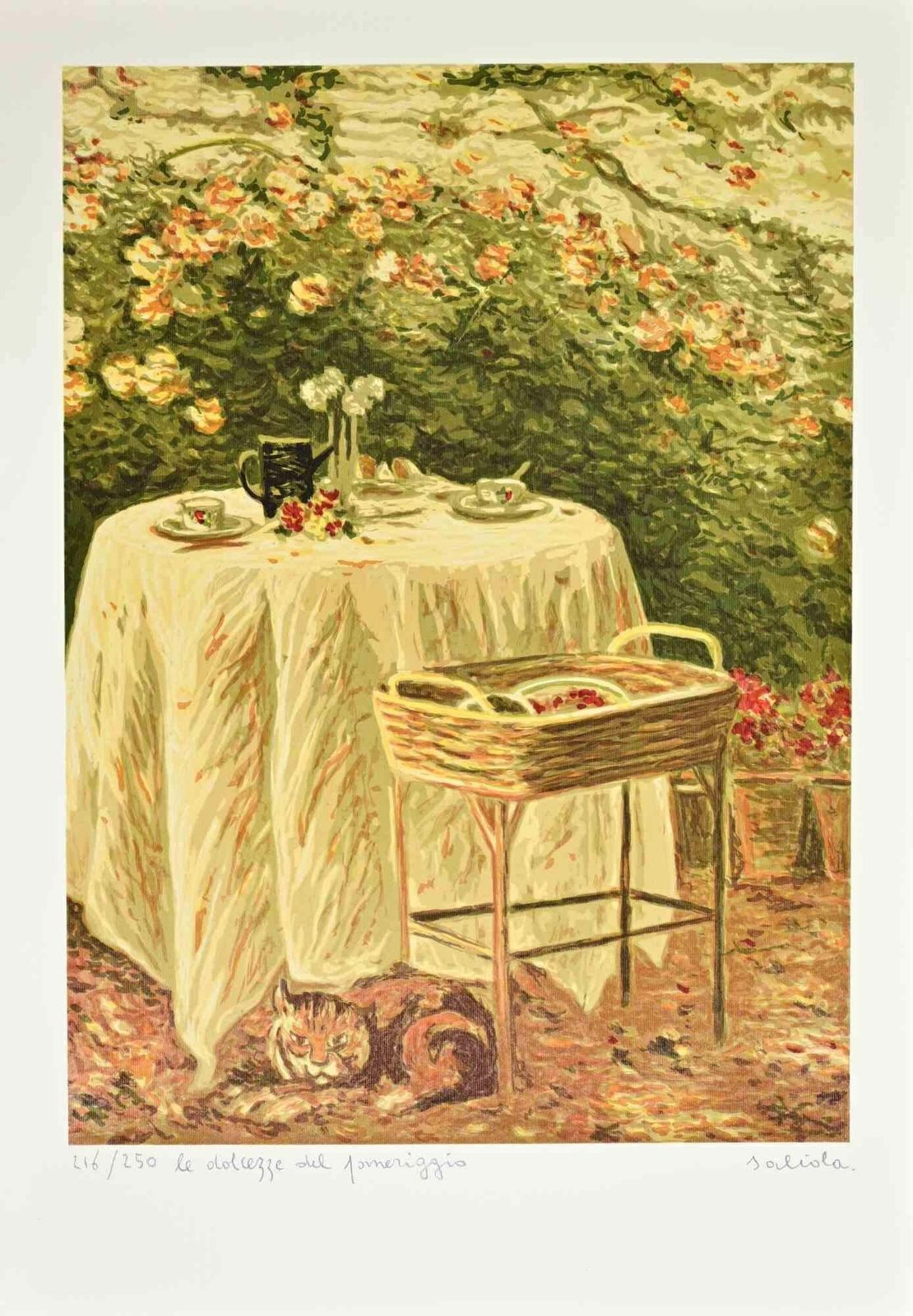 Antonio Saliolale Dolcezze Del Pomeriggio   Lithograph By Antonio Saliola   1990s1990s