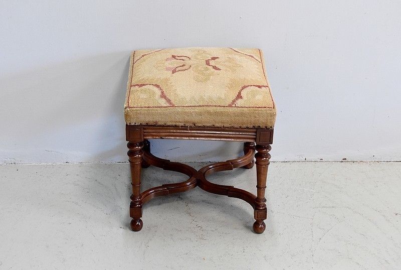 Louis XIV Square Stool  1900 photo Furniture