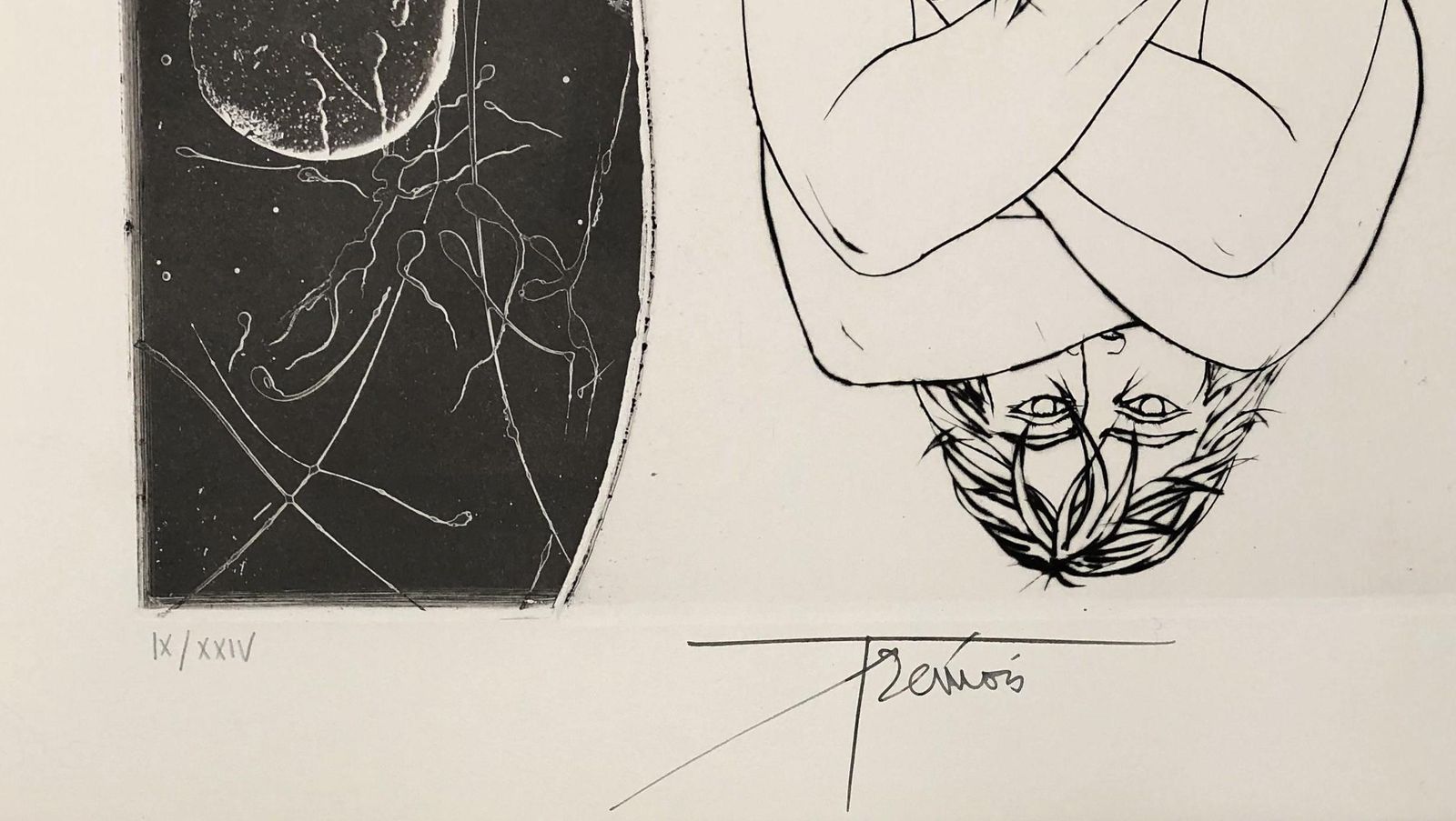 Pierre Yves Trémoisnarcisse   Original Etching Handsigned And Numbered1970 photo for sale