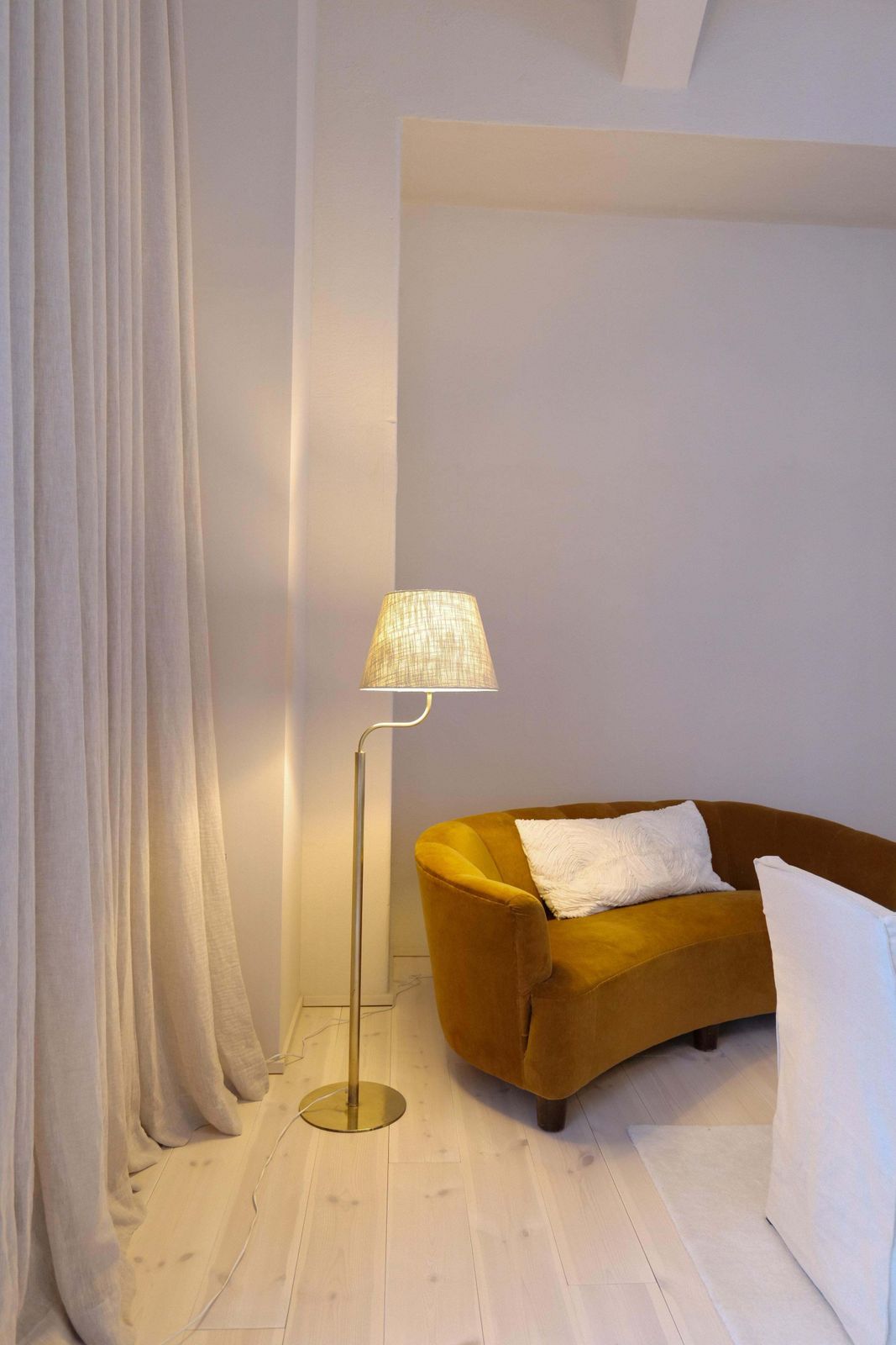 Mid Century Modern Sculptural Brass Floor Lamps Luxus, Sweden, 1970s photo buy