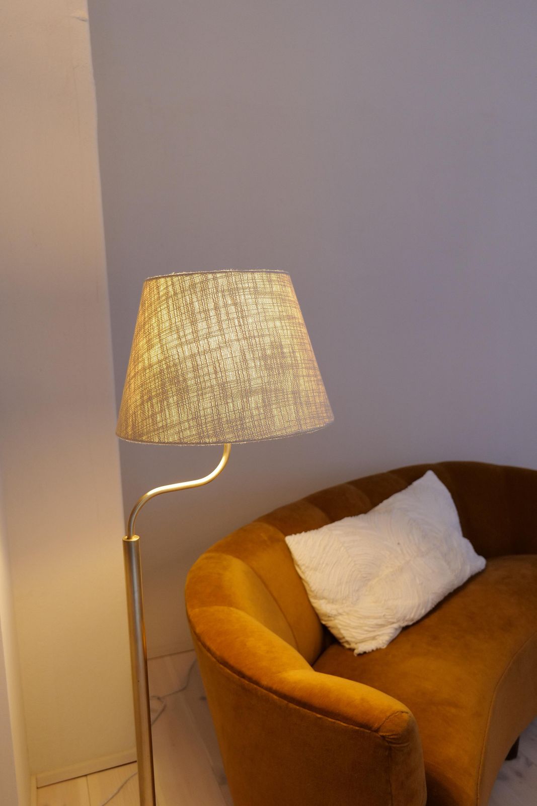 photo furniture Mid Century Modern Sculptural Brass Floor Lamps Luxus, Sweden, 1970s
