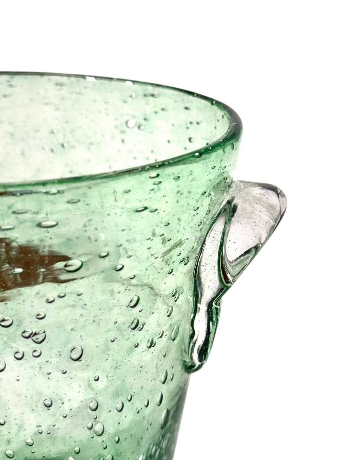 Biot Bubble Glass Champagne Bucket, 20th Century photo Home Decor