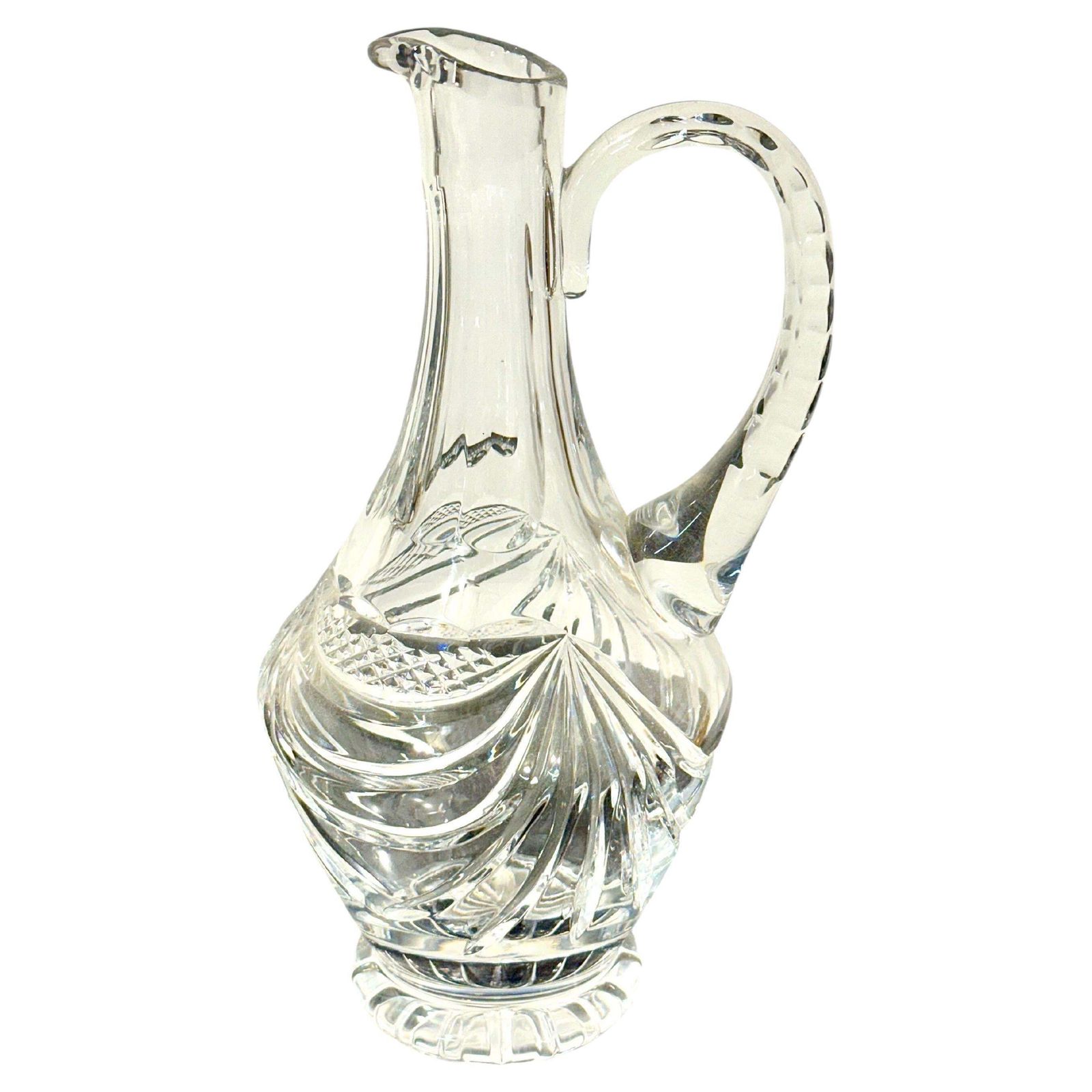 Cut Crystal Carafe Or Pitcher By Cristalleries De Lorraine