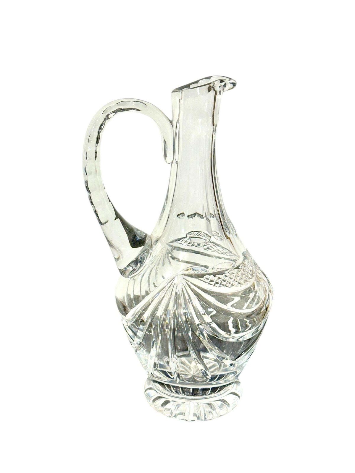 Cut Crystal Carafe Or Pitcher By Cristalleries De Lorraine photo vinterior