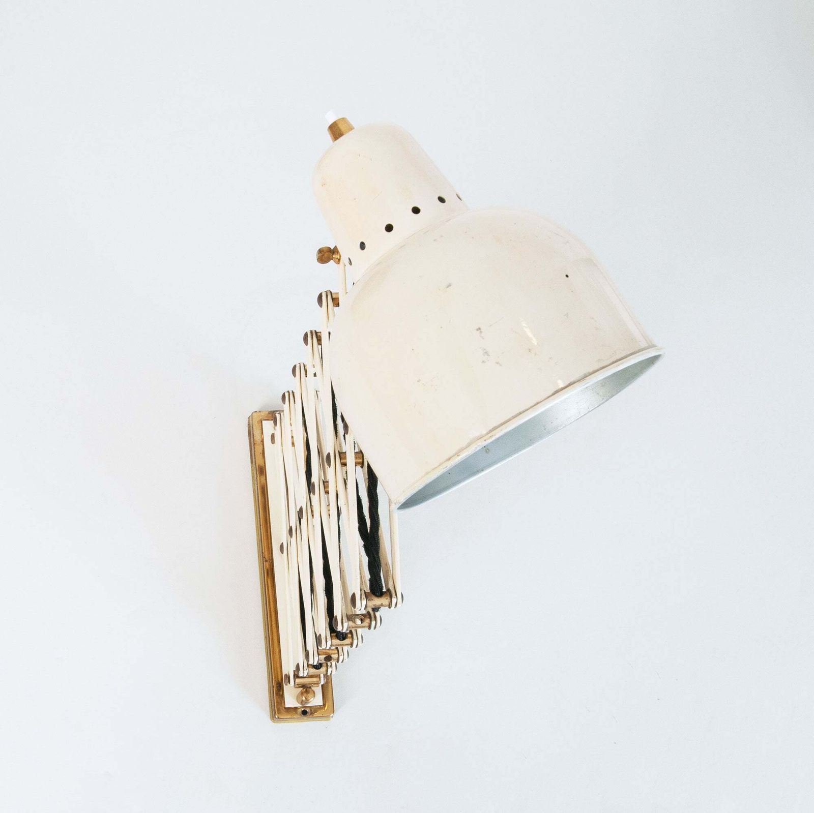 Vintage 1950s Concertina Wall Lamp photo for sale