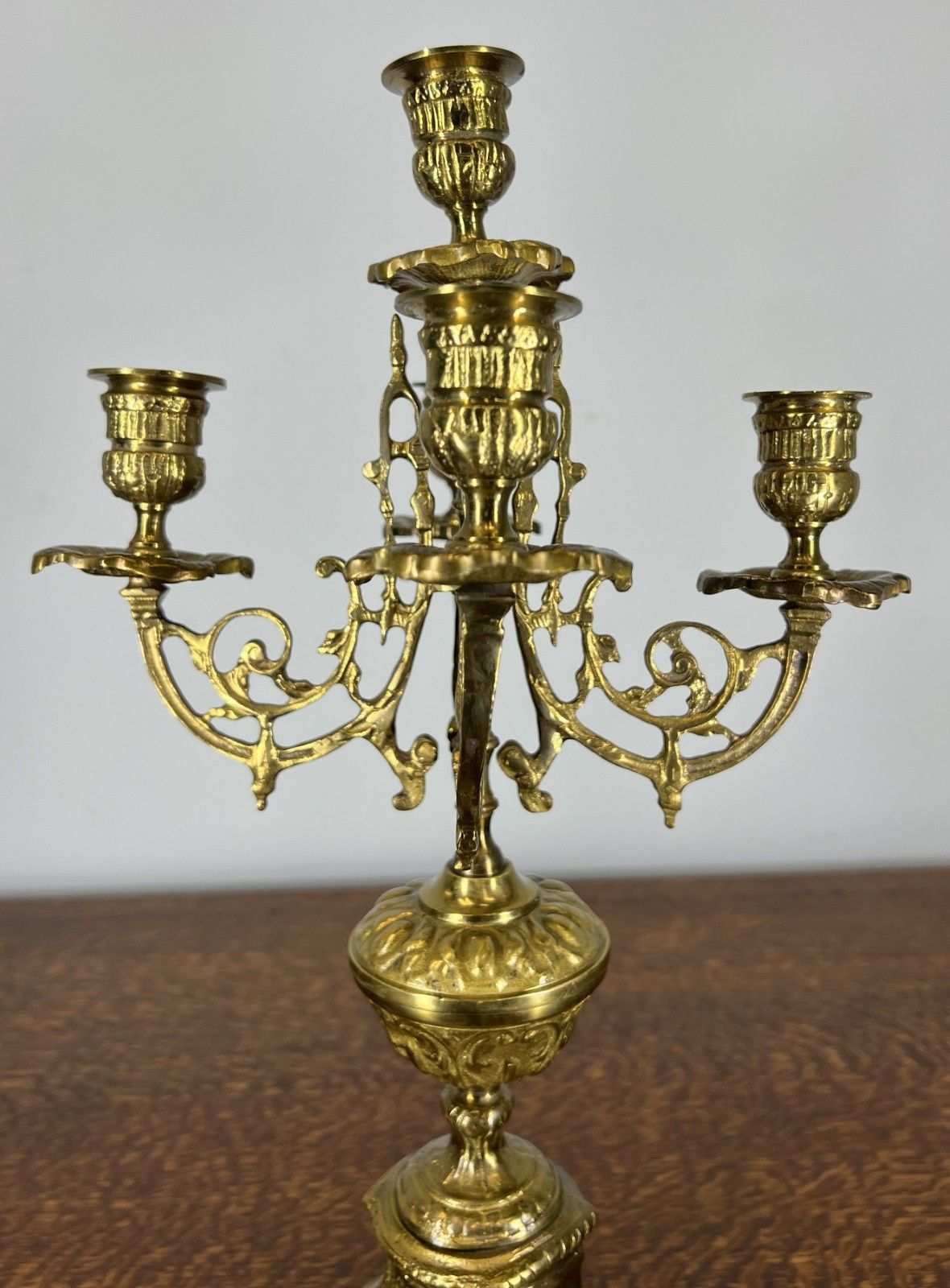 photo furniture Candelabra Vintage French Style Ornate Five Arm Candle Holder Lot 4758