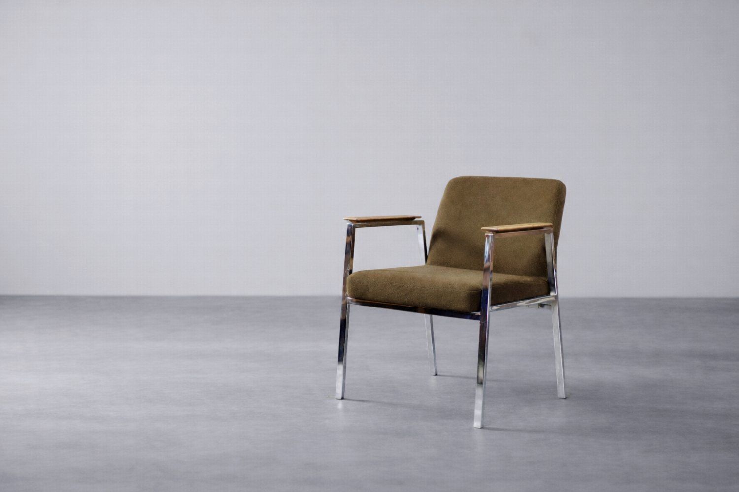 Mid Century Modern German Brown Conference Chair From Drabert, 1970s