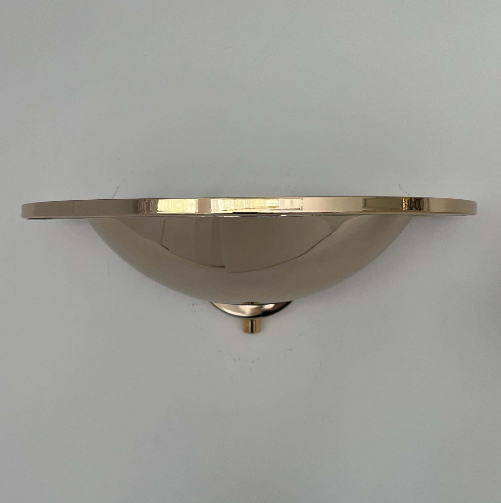 Postmodern Gold Pair Of Wall Sconces By Estiluz, Barcelona, 1980s photo Lighting